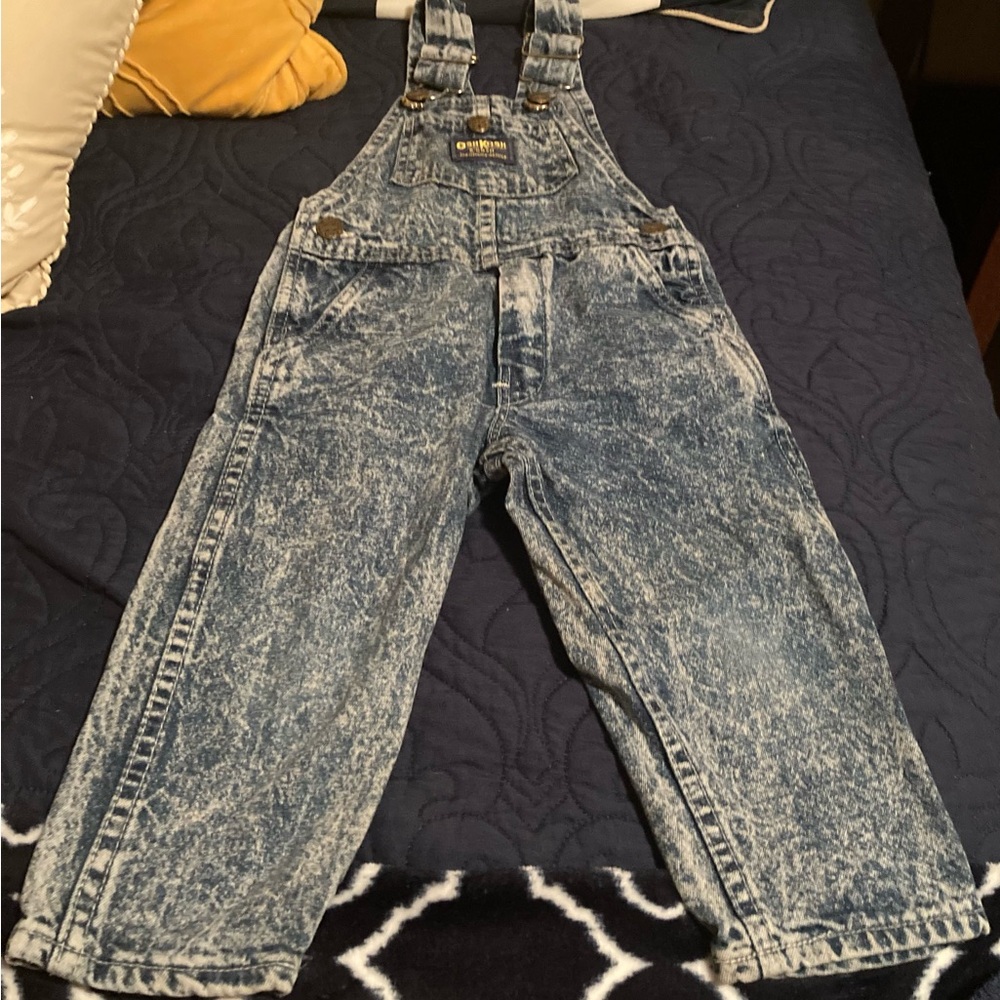 Vintage OshKosh B’Gosh acid wash overalls